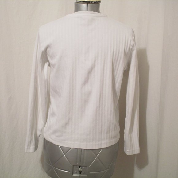 Westbound Ribbed Henley Long Sleeve Tee L - Picture 3 of 5